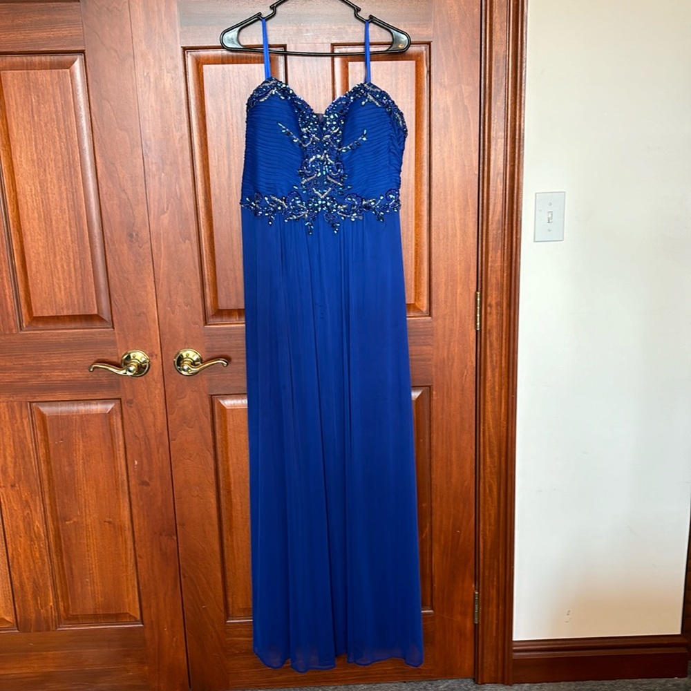 Blondie Nites gown maxi blue with bling size 20